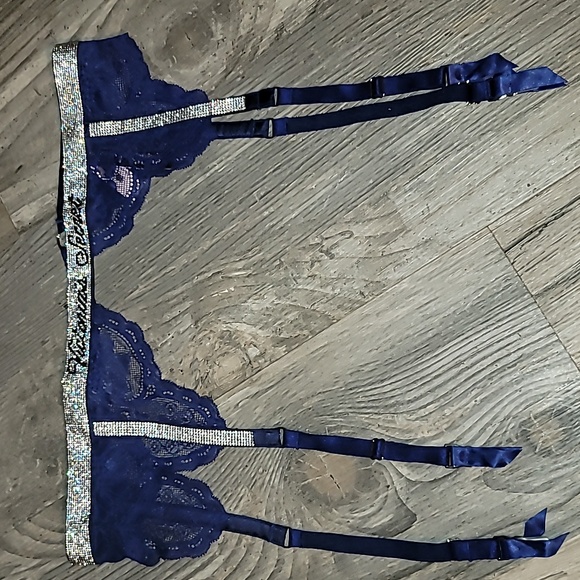 Victoria's Secret Very Sexy Shine Strap Lace Garter Belt M/L *NEW* - Picture 5 of 6